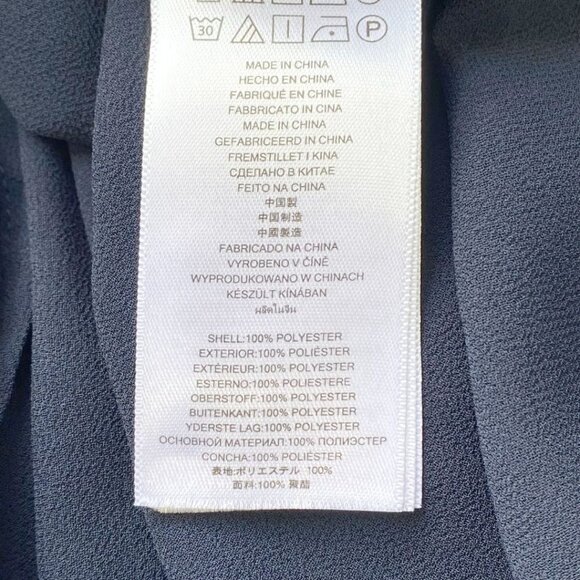 MICHAEL MICHAEL KORS NAVY DOTS APPLIQUE V-NECK SLEEVELESS MAXI DRESS - 2 - Picture 9 of 10